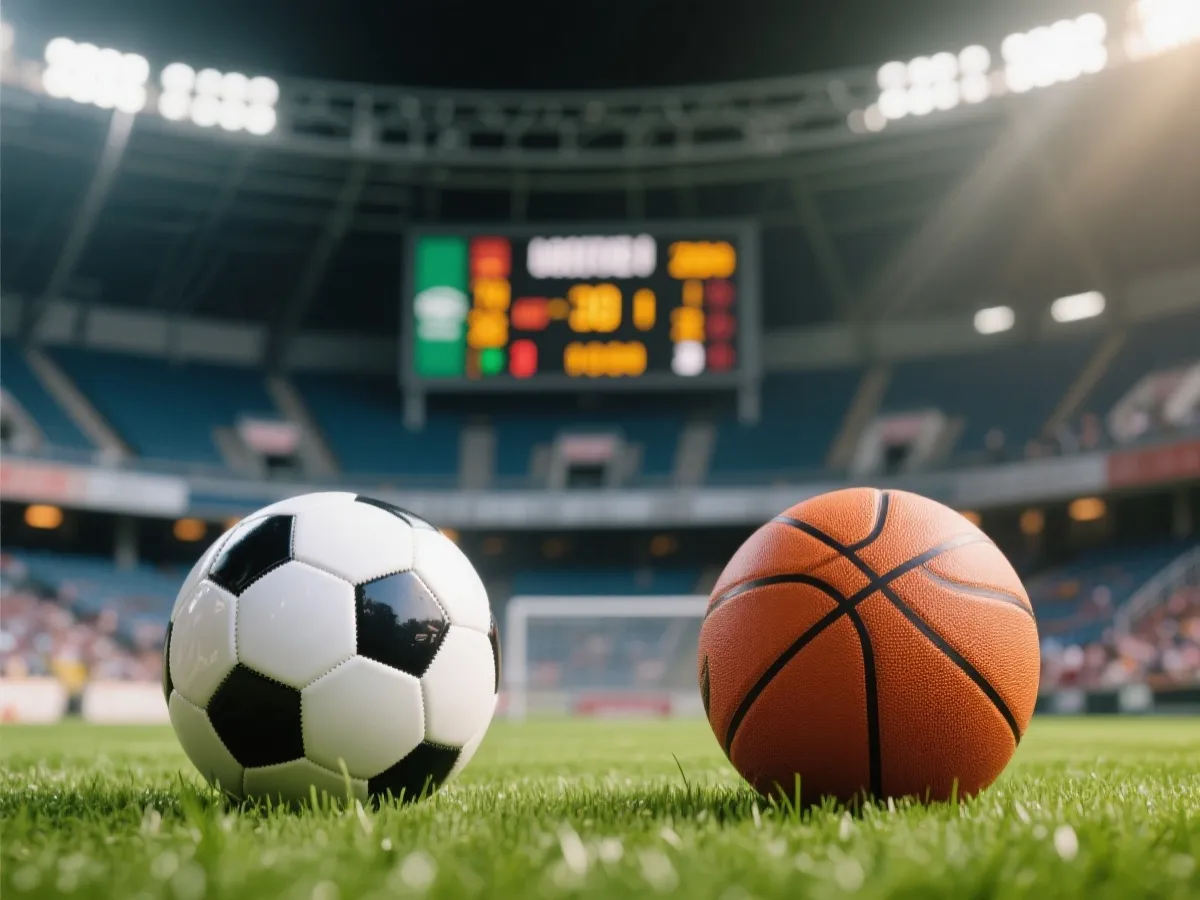 体育赛场即时比分示意图