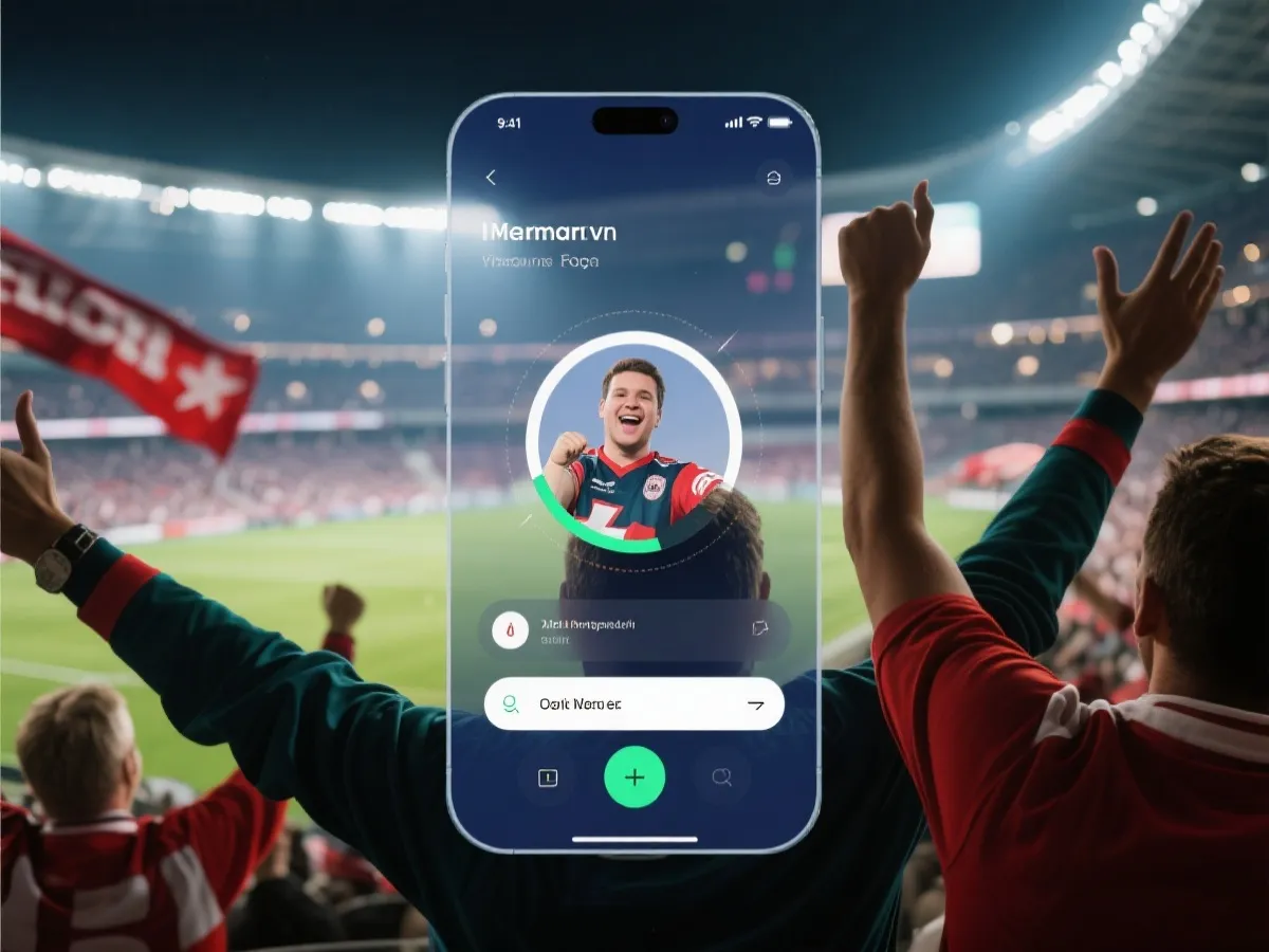 用户在现场查看比分示意